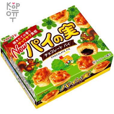 Lotte Chocolate pie nut - Печенье бисквитное с шоколадной начинкой, 73гр. &mdash; Корейские товары для всей семьи(КорОпт)