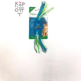 Feline Clean игрушка для кошек Dental Конфетка прорезыватель с лентами, резина