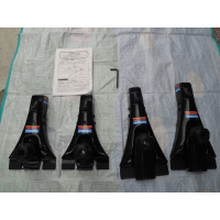 TERZO BASE FOOT EF27 - Упор базовый на желоб, черный 222.5 мм с ручной затяжкой, комплект 4шт.