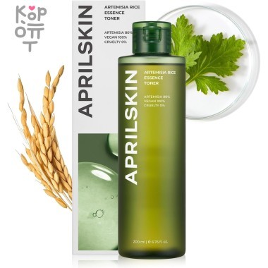 AprilSkin Artemisia Rice Essence Toner - Эссенциальный тонер с Полынью и Рисом 200мл. — Корейские товары для всей семьи(КорОпт)