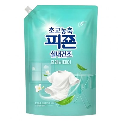 Pigeon Concentrated Indoor Dryness Fresh Day - Концентрированный кондиционер для белья для сушки в помещении, аромат свежести дня, мягкая упаковка, 1600 мл