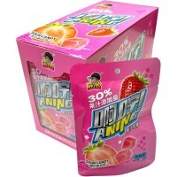 Мармелад Aning Sour Sugar Gummies с натуральным вкусом Клубники и кислым сахаром