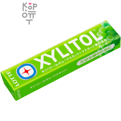 Lotte Xylitol - Резинка жевательная, Виноград Мускат, 21гр.