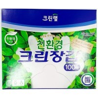 CLEAN DISPOSABLE GLOVES ECO - Перчатки одноразовые БИО-полиэтиленовые (плотные, размер М)