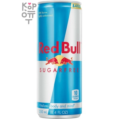 Red Bull Напиток энергетический, без сахара, 250 мл