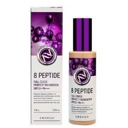 Enough 8 Peptide Full Cover Perfect Foundation SPF 50+ / PA+++  Тональный крем с пептидами 100гр.