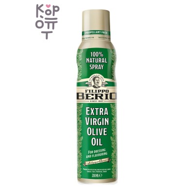 Filippo Berio — Extra Virgin Olive Oil Spray — Масло оливковое нерафинированное в спрее, 200 мл