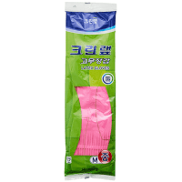 Clean Wrap Latex Glove - Укороченные перчатки из натурального латекса c внутренним покрытием розовые.