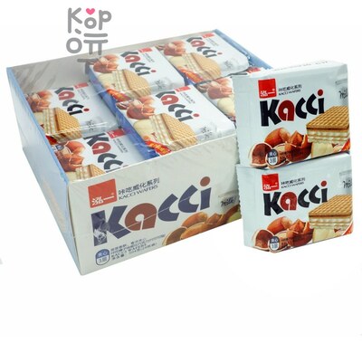 Kassi waffles - Хрустящие вафли со вкусом фундука, 21гр. 