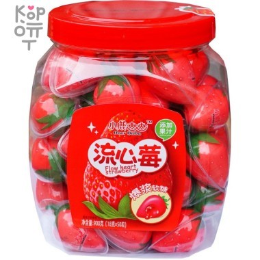 Мармелад Deer DaDa в форме Клубники, с начинкой из клубничного джема — Корейские товары для всей семьи(КорОпт)