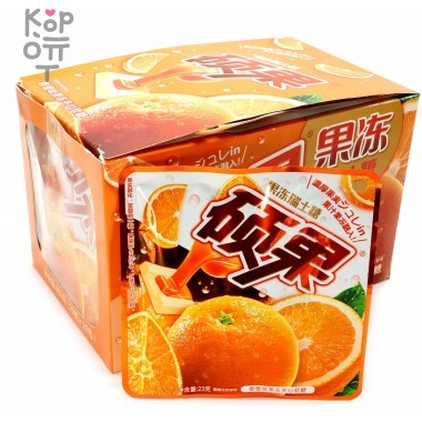 Жевательные конфеты Fruit Jelly с натуральным соком и вкусом Апельсина — Корейские товары для всей семьи(КорОпт)