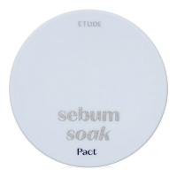 Etude Sebum Soak Pact - Пудра матирующая для жирной кожи лица, 9,5 г
