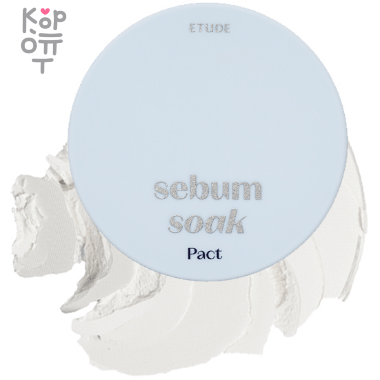 Etude Sebum Soak Pact - Пудра матирующая для жирной кожи лица 9,5гр. — Корейские товары для всей семьи(КорОпт)