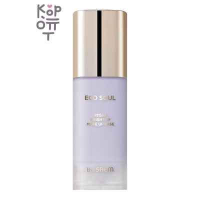 The Saem Eco Soul Vegan Bright Up Makeup Base SPF30, тон 02 lavender - Веганская база для макияжа для яркости кожи, 50 мл
