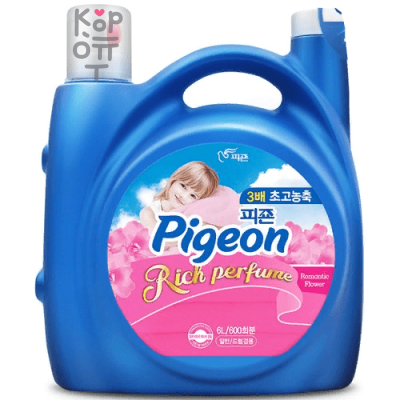 Pigeon Perfume Fabric Softener Romantic Flower - Парфюмированный кондиционер для белья "Романтичный букет'' 6000мл.
