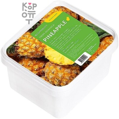 Пюре Ананаса замороженное, EcoProduct, 1кг.
