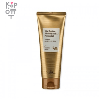 Pretty Skin Total Solution 24K Gold Snail Peeling Gel - Пилинг-гель с 24К золотом и муцином улитки 150мл.   — Корейские товары для всей семьи(КорОпт)