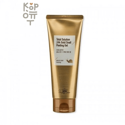 Pretty Skin Total Solution 24K Gold Snail Peeling Gel - Пилинг-гель с 24К золотом и муцином улитки 150мл.  