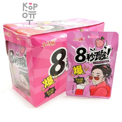Кислая карамель взрывашка Pony Bear Sour Candy - со вкусом Персика