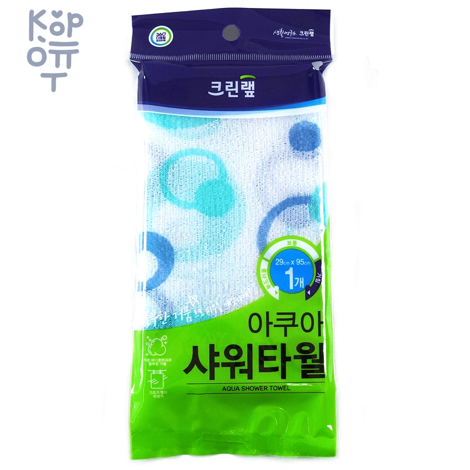 Clean Wrap Fresh Shower Towel - Жесткая мочалка для тела с плетением «Сетка»  29см.*95см. 
