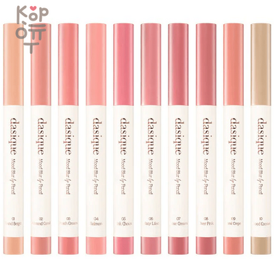 Dasique Mood Blur Lip Pencil - Мягкий карандаш для губ 0,9 г Губы Dasique Mood Blur Lip Pencil — линейка с выбором вариантов: персик. В КорОпт можно подобрать свежие приходы азиатской косметики с хорошим остаточным сроком годности и собрать заявку по средствам регулярного ухода.