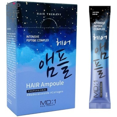 Med B Intensive Peptide Complex Hair Ampoule - Маска-филлер для волос с пептидами в саше, 10мл.*20шт.(Упаковка) — Корейские товары для всей семьи(КорОпт)