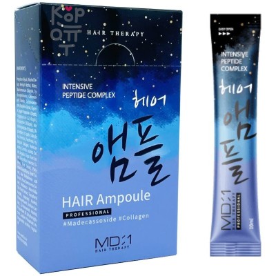 Med B Intensive Peptide Complex Hair Ampoule - Маска-филлер для волос с пептидами в саше, 10мл.*20шт.(Упаковка)