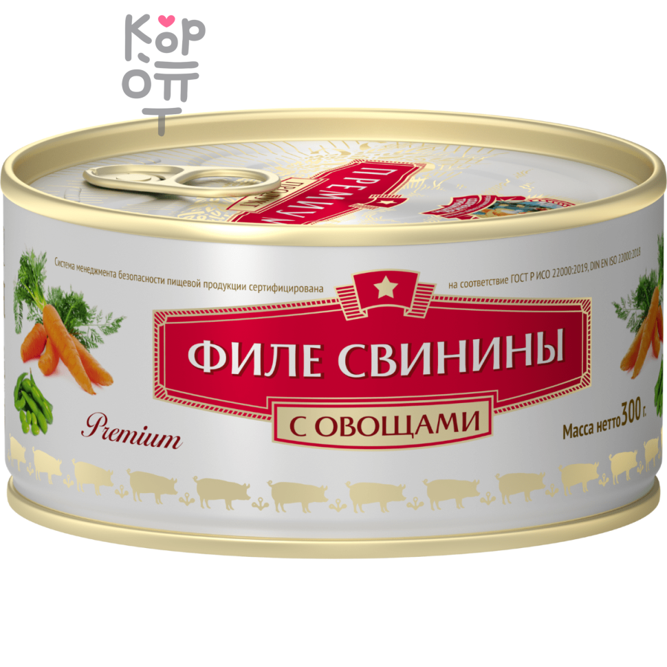 Сохраним Традиции - Филе свинины с овощами по-болгарски, Премиум, ТУ (коробка, 24шт.)
