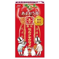 Morinaga Amaou Strawberry Milk Caramel - Карамель молочная со вкусом Клубники 12шт. 58,8гр.