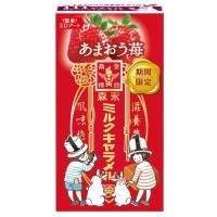 Morinaga Amaou Strawberry Milk Caramel - Карамель молочная со вкусом Клубники 12шт. 58,8гр.