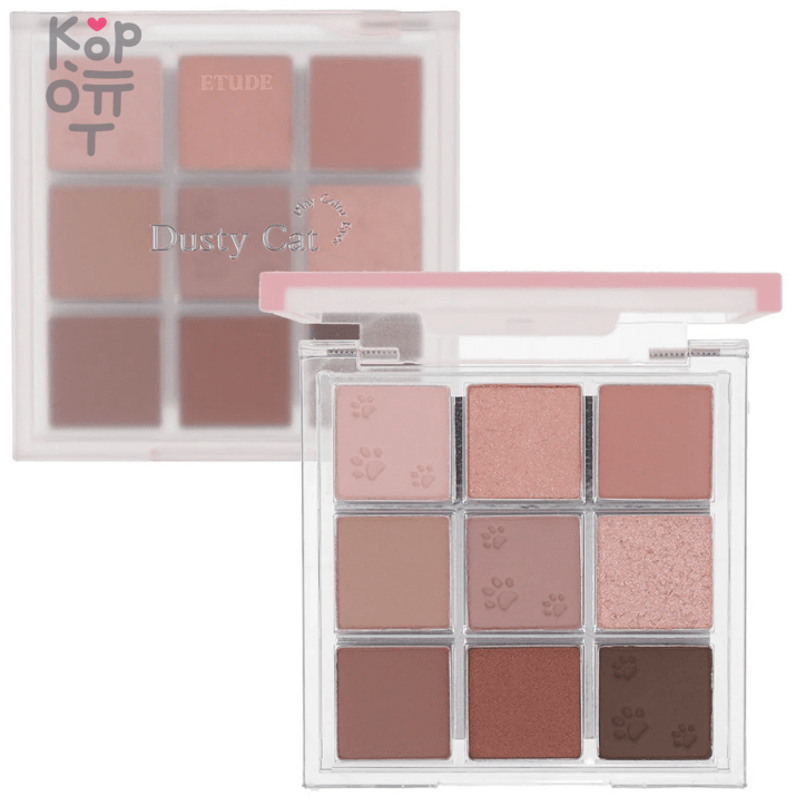 Etude House Play Color Eyes #Dusty Cat - Палетка теней для век., купить с доставкой на дом Разнообразная цветовая композиция от матового типа, который мягко прилегает к прозрачному и влажному желейному блеску!
