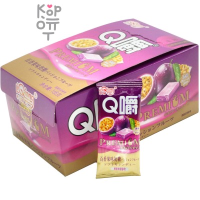Ириска мягкая Q Chew Premium со вкусом Маракуйи 168гр.