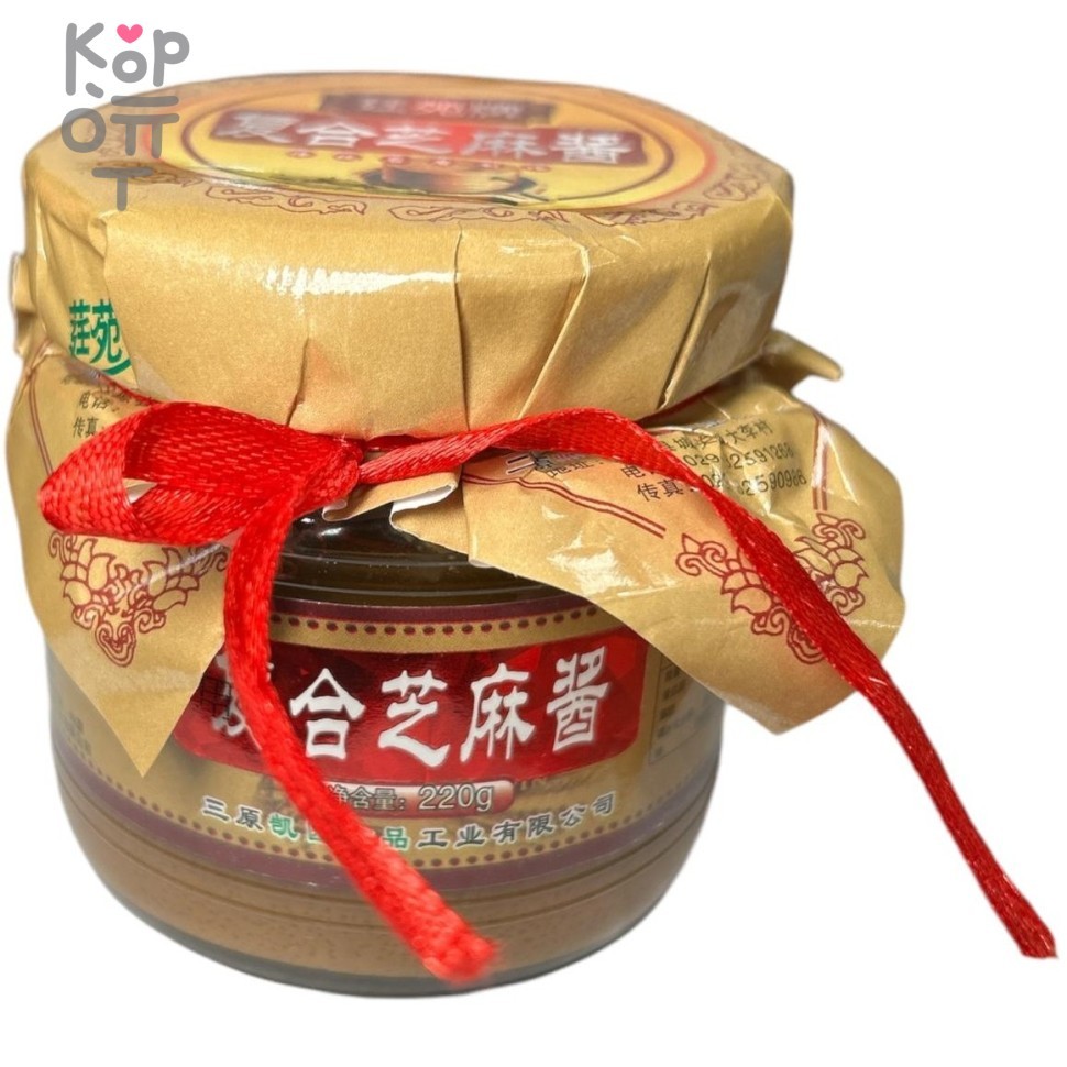 Паста Кунжутная(тахини) YULONGCHUN, 220гр, купить с доставкой на дом фото 1 &mdash; Корейские товары для всей семьи(КорОпт)