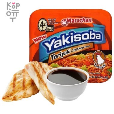 Maruchan Yakisoba Teriyaki Chicken Flavor - Лапша быстрого приготовления с курицей в соусе терияки, 112,5гр. &mdash; Корейские товары для всей семьи(КорОпт)