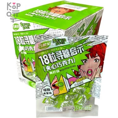Кислая леденцовая карамель Super Sour - Ищу откровения со вкусом Лайма — Корейские товары для всей семьи(КорОпт)