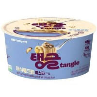 Лапша сублимированная SamYang TANGLE Creamy Mushroom - фетучини в корейском стиле с грибами и сливочным соусом, 105гр.