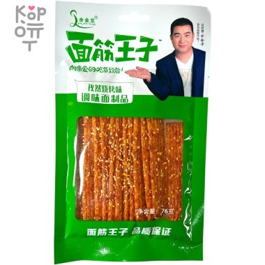 Снэк Yu Jin Foods Депутаты на работе, 76гр. - Пряный пшеничный снек со вкусом шашлыка с тмином — Корейские товары для всей семьи(КорОпт)