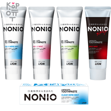 Lion Nonio - Зубная паста с тройным действием против неприятного запаха изо рта! — Корейские товары для всей семьи(КорОпт)
