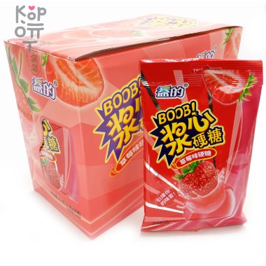 Жевательная конфета Boob, со вкусом Клубники — Корейские товары для всей семьи(КорОпт)