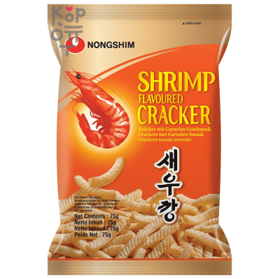 NongShim Чипсы запеченная креветка, 75 г