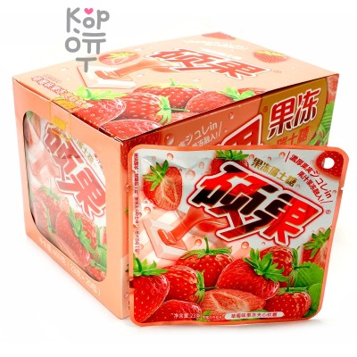 Жевательные конфеты Fruit Jelly с натуральным соком и вкусом Клубники
