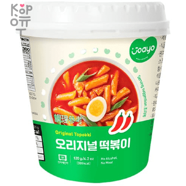 Joayo Original Topokki - Рисовые клецки-токпокки Оригинальный вкус — Корейские товары для всей семьи(КорОпт)