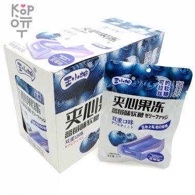 Мягкая конфета Бутерброд Желе со вкусом Черники — Корейские товары для всей семьи(КорОпт)