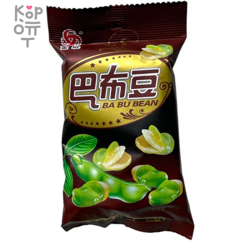 BaBu Bean Delicious - Жареные Бобы со специями, 35гр., купить с доставкой на дом фото 1 — Корейские товары для всей семьи(КорОпт)