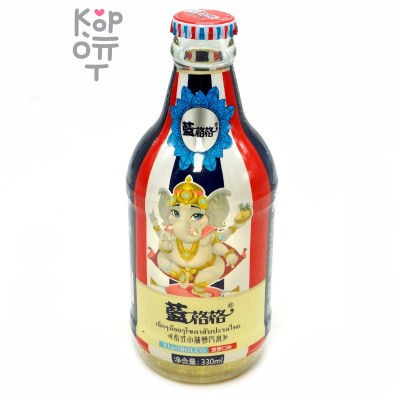 Слабогазированный напиток Langgege Pineapple Soda - Ананасовая содовая, стекло, 330мл.