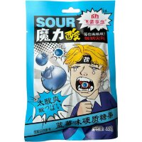 Кислые конфеты Feichang Sour Hard Candy с взрывным вкусом Голубики