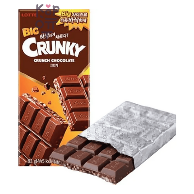 Lotte Big Crunky Crunch Chocolate - Шоколад Кранки хрустящий, 82гр.*