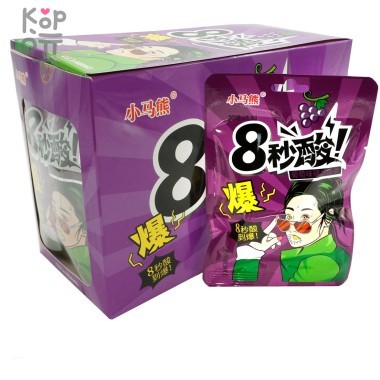 Кислая карамель взрывашка Pony Bear Sour Candy - со вкусом Винограда — Корейские товары для всей семьи(КорОпт)