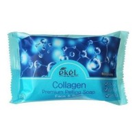 Ekel Premium Peeling Soap — Hyaluronic Acid / Collagen / Snail / Rose, 150 г