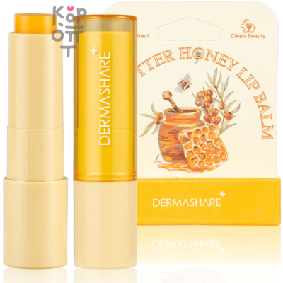 Dermashare Vegan Shea Butter Honey Lip Balm - Бальзам для губ с Медом и Маслом Ши 3,8гр.